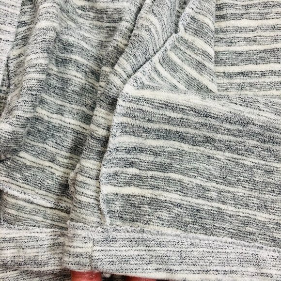 GAP Gray Striped Terry Moto Jacket NWT Sz L - Picture 6 of 9